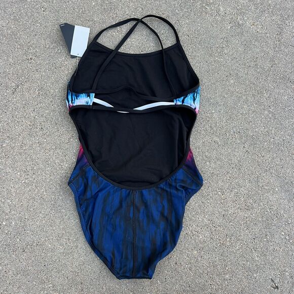 TYR Diffusion Trinity Fit One Piece Swimsuit women’s XL (36) NWT RED WHITE BLUE - Picture 4 of 9